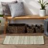 image:imageDII Woven Rugs Collection HandLoomed 2x3 Honey Gold Dobby StripeArtichoke Dobby Stripe