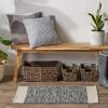 image:imageDII Woven Rugs Collection HandLoomed 2x3 Honey Gold Dobby StripeBlack Border