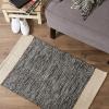 image:imageDII Woven Rugs Collection HandLoomed 2x3 Honey Gold Dobby StripeBlack Border