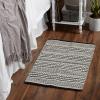 image:imageDII Woven Rugs Collection HandLoomed 2x3 Honey Gold Dobby StripeBlack Dobby Stripe
