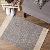 image:imageDII Woven Rugs Collection HandLoomed 2x3 Honey Gold Dobby StripeGray Border