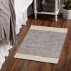 image:imageDII Woven Rugs Collection HandLoomed 2x3 Honey Gold Dobby StripeGray Border