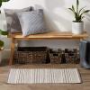 image:imageDII Woven Rugs Collection HandLoomed 2x3 Honey Gold Dobby StripeGray Dobby Stripe