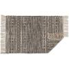 image:imageDII Woven Rugs Collection HandLoomed with Fringe 2x3 Stone TexturedBlack Textured