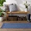 image:imageDII Woven Rugs Collection Ribbed Reversible Cotton 2x3 Stone amp OffWhiteFrench Blue  Offwhite