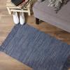 image:imageDII Woven Rugs Collection Ribbed Reversible Cotton 2x3 Stone amp OffWhiteFrench Blue  Offwhite