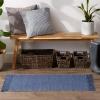 image:imageDII Woven Rugs Collection Ribbed Reversible Cotton 2x3 Stone amp OffWhiteFrench Blue  Offwhite
