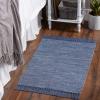 image:imageDII Woven Rugs Collection Ribbed Reversible Cotton 2x3 Stone amp OffWhiteFrench Blue  Offwhite