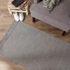 image:imageDII Woven Rugs Collection Ribbed Reversible Cotton 2x3 Stone amp OffWhiteGray  Offwhite