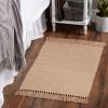 image:imageDII Woven Rugs Collection Ribbed Reversible Cotton 2x3 Stone amp OffWhiteStone  Offwhite