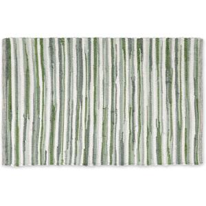 image:imageDII Chindi Home Collection Cotton Handwoven Slim Stripe Area Rag Rug 4x6 AquaJadeite