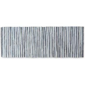 image:imageDII Chindi Home Collection Cotton Handwoven Slim Stripe Area Rag Rug 4x6 AquaStonewash Blue