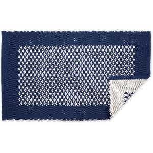 image:imageDII Indoor Braided Cotton Area Rug Handloomed Yarn Dyed Woven Reversible 20x315 Navy DiamondBordered Diamond Navy