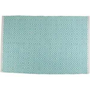 image:imageDII Woven Cotton Throw Rug Area Rugs for Kitchen Bedroom Bathroom or Entry Way Small Rug 2x3 Diamond GrayDiamond Aqua