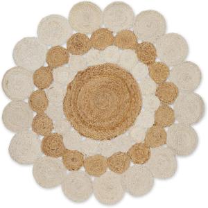 image:imageDII Woven Rug Collection Braided Jute 3 Ft Round WhiteNaturalWhiteNatural