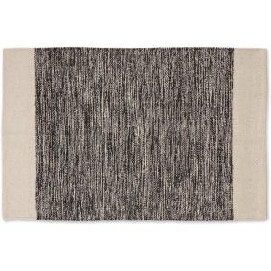 image:imageDII Woven Rugs Collection HandLoomed 2x3 Honey Gold Dobby StripeBlack Border
