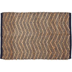 image:imageDII Woven Rugs Collection HandLoomed Jute 2x3 OffWhite StripesFrench Blue Chevron