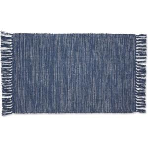 image:imageDII Woven Rugs Collection Ribbed Reversible Cotton 2x3 Stone amp OffWhiteFrench Blue  Offwhite