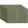 image:imageDII TwoToned Collection Tabletop Placemat Set Sage 6 PieceSage