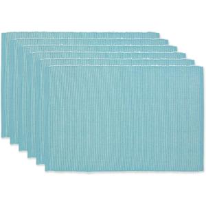 image:imageDII TwoToned Collection Tabletop Placemat Set Sage 6 PieceAqua