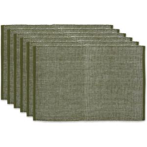 image:imageDII TwoToned Collection Tabletop Placemat Set Sage 6 PieceSage